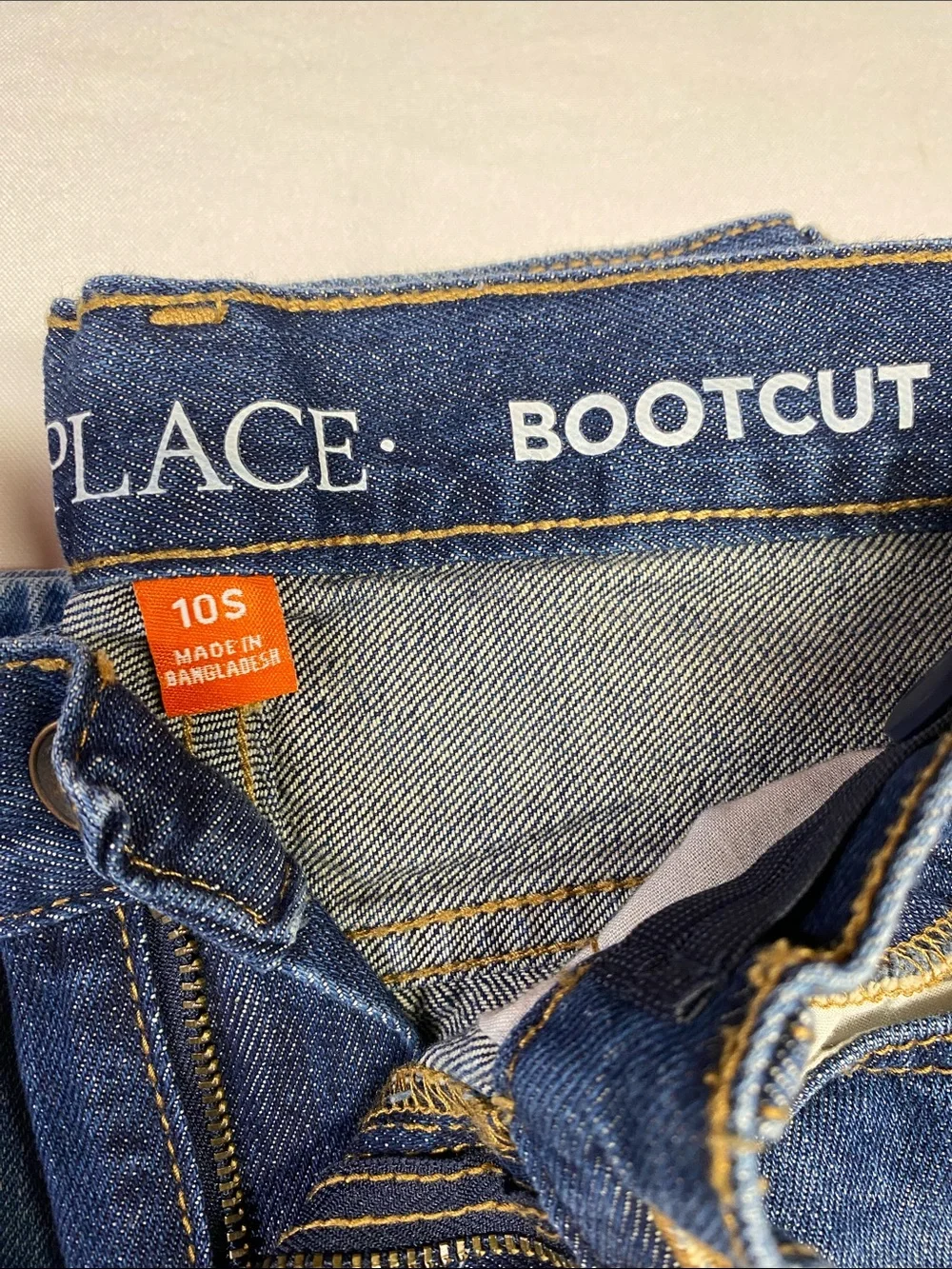 Children's Place Boys Blue Denim Bootcut Jeans Size 10S (4 Pairs)